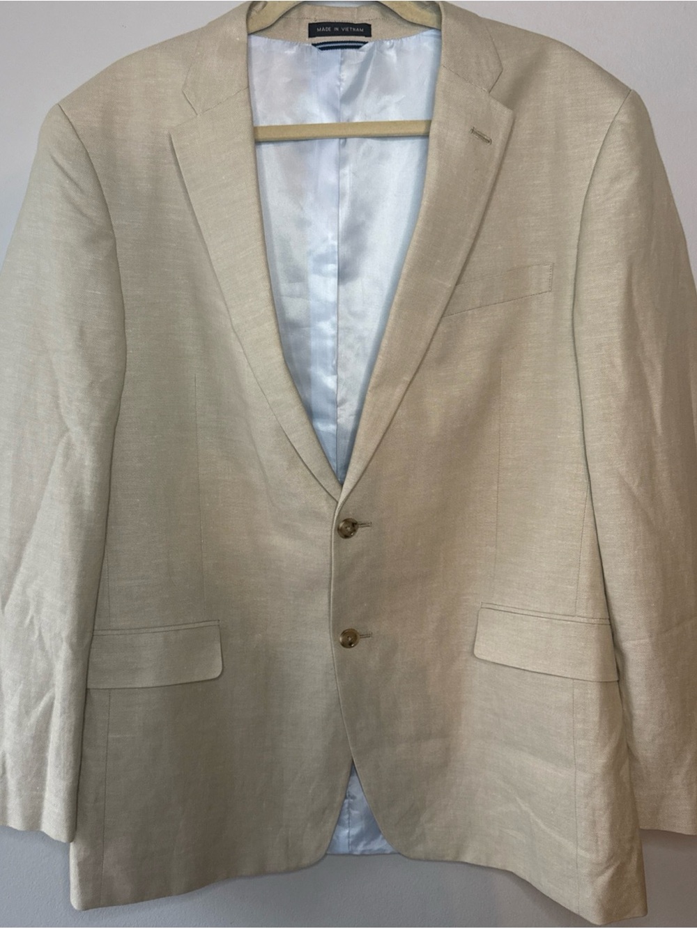 Tommy Hilfiger Light Tan Linen Blend Sport Coat